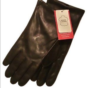 Vintage Intercontinental International Fleece Lining Leather Gloves XL (Black)